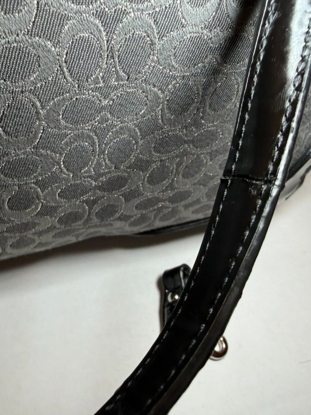 Coach Poppy Signature Metallic East West Satchel - NWT (Please Read Description) - Picture 12 of 14